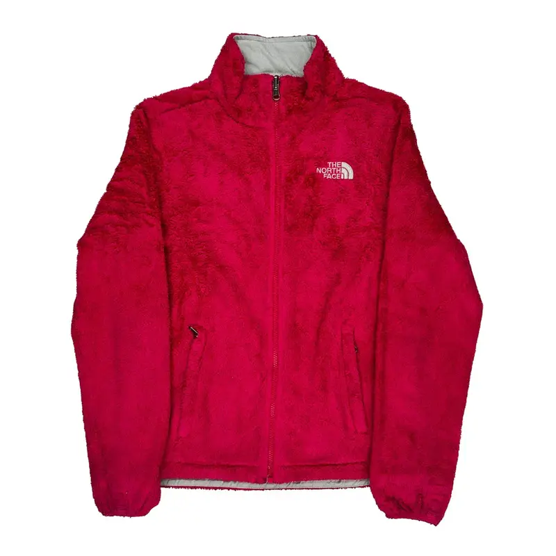 The North Face Fleece Jacket - Small Red Polyester