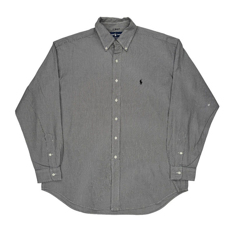 Blake Ralph Lauren Checked Shirt - Large Grey Cotton
