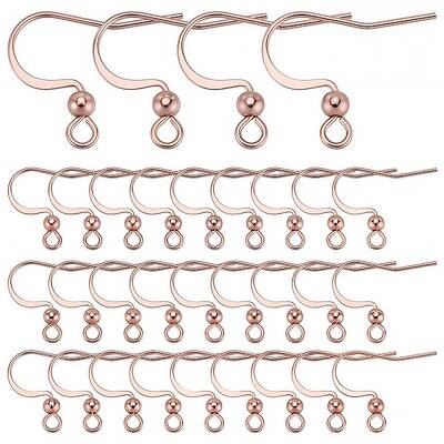 100Pcs 316 Surgical Stainless Steel Earring Hooks