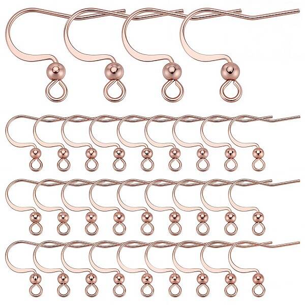 100Pcs 316 Surgical Stainless Steel Earring Hooks