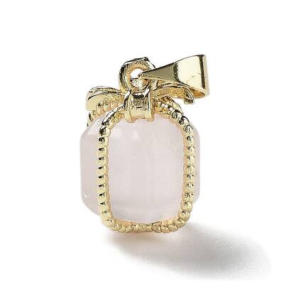 Natural Rose Quartz Gift Box Charms