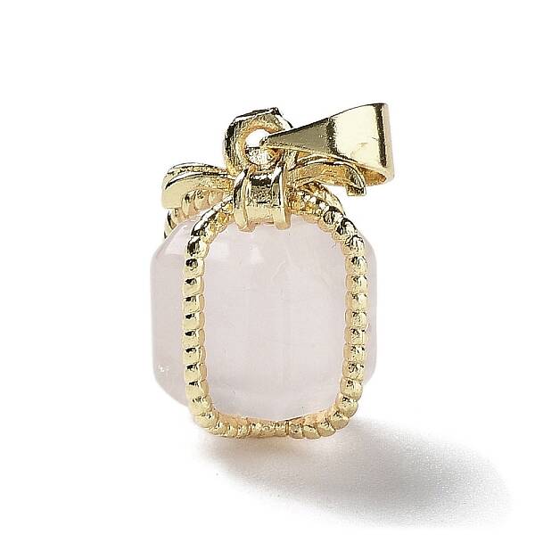 Natural Rose Quartz Gift Box Charms