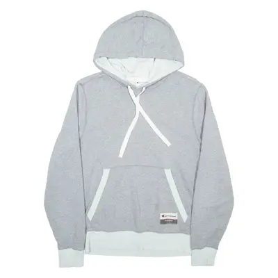 CHAMPION Mens Grey Hoodie S