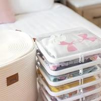 Clear Storage Box Set, 2/3 Counts Large Capacity Zipper Storage Box, Portable Storage Organizer for Skin Care, Clothes, Books...