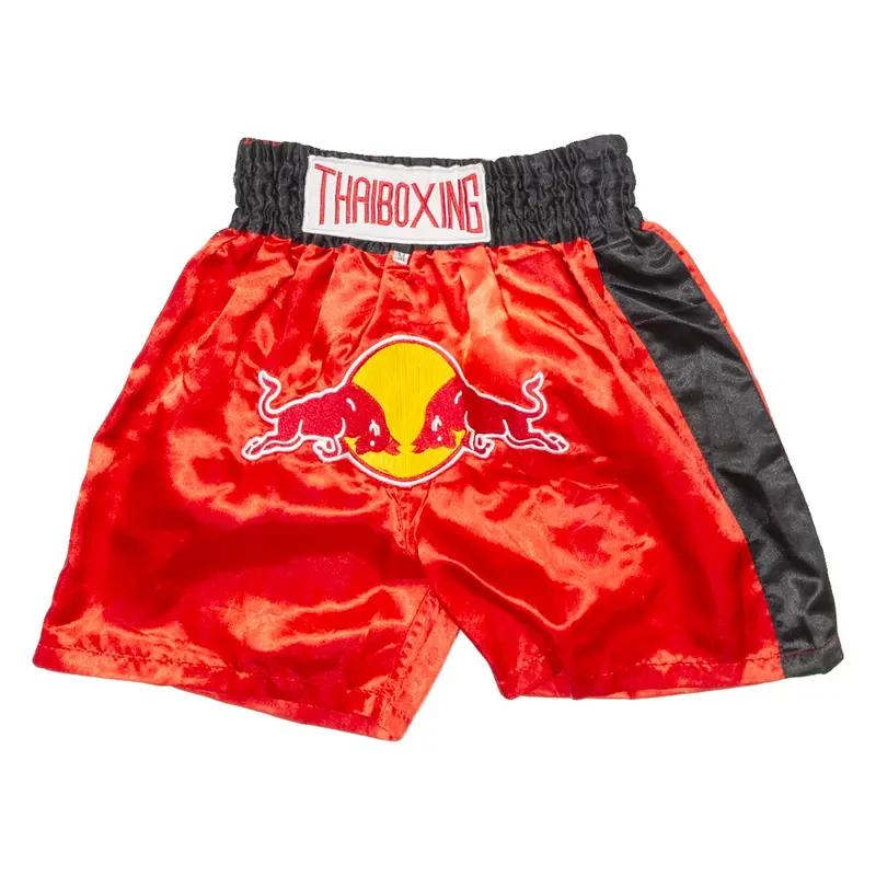 THAI BOXING Mens Sports Shorts Red M W22
