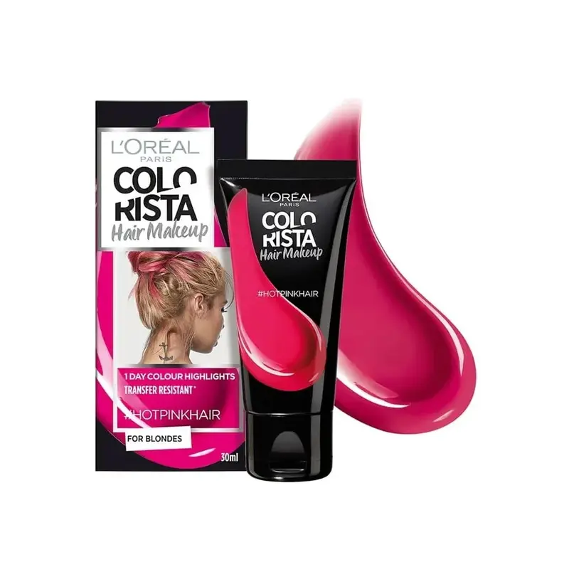 L'Oreal Paris, Colorista Makeup, Semi-Permanent Hair Dye, #hot pink, 30 ml