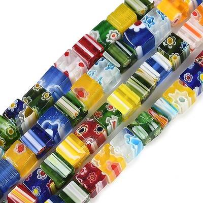 Handmade Millefiori Glass Bead Strands