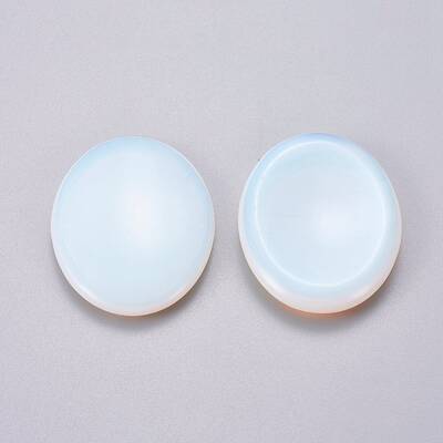 Oval Shape Opalite Thumb Worry Stone