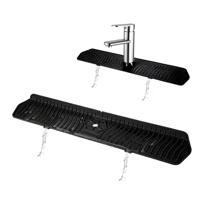 Kitchen Sink Splash Guard, 1 Count Silicone Faucet Splash Mat, Portable Household Sink Drain Mat for Home Kitchen Bathroom Co...