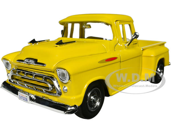 1957 Chevrolet 3100 Stepside Pickup Truck Yellow \