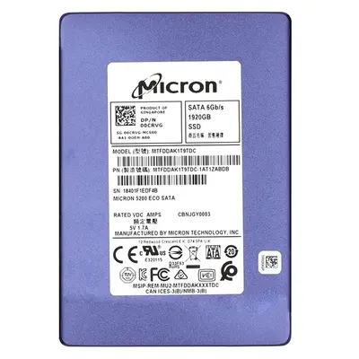 Micron MTFDDAK1T9TDC | 1.92TB SATA 6Gb/s 2.5-Inch Solid State Drive