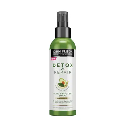 John Frieda, Detox & Repair, avocado oil, hair spray, heat protection, 100 ml