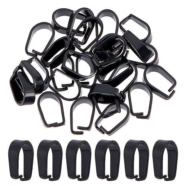 30Pcs 304 Stainless Steel Snap on Bails