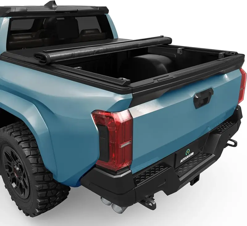 Soft Roll-Up Tonneau Truck Bed Cover for 2024 Toyota Tacoma (Excl. Trail Edition) 5ft Bed