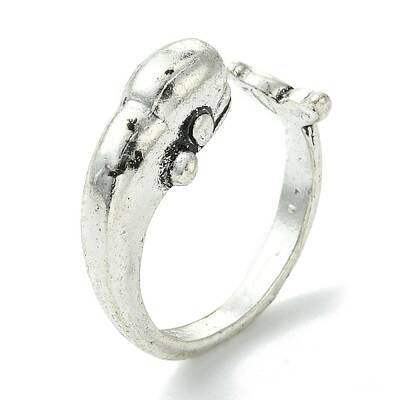 Whale Alloy Open Cuff Rings