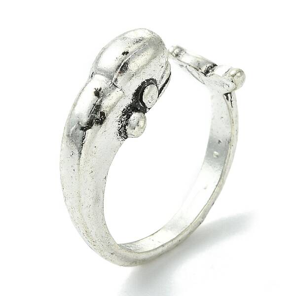 Whale Alloy Open Cuff Rings