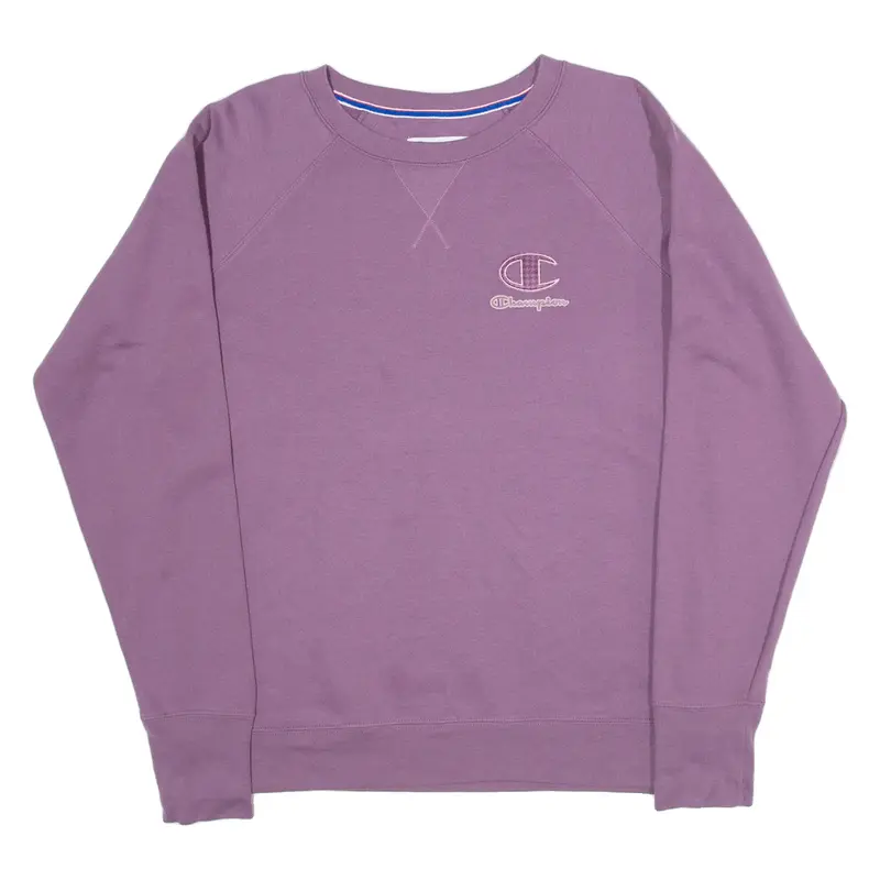 CHAMPION Authentic Athletic Wear Womens Sweatshirt Purple L