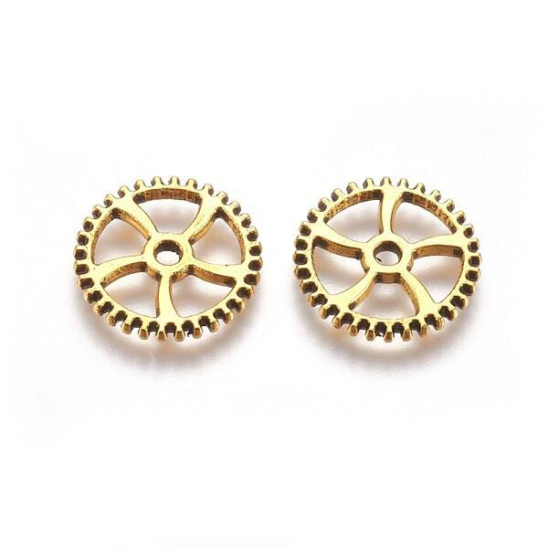 Tibetan Style Alloy Gear Pendants