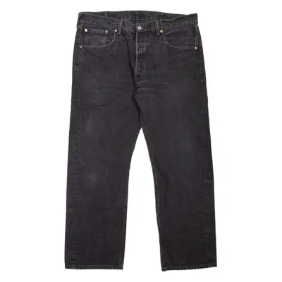 LEVI'S 501 Jeans Mens Black Regular Straight W38 L30
