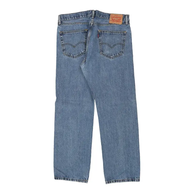 505 Levis Jeans - 35W 30L Blue Cotton
