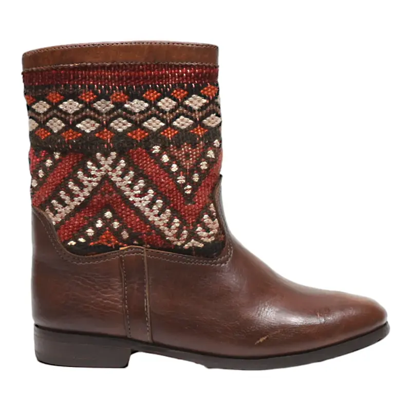 Cowboy Boots Brown Leather Womens UK 2