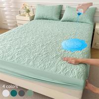Waterproof Mattress Cover Set, 1 Mattress Topper & 1/2 Pillowcase, Soft Comfortable Breathable Mattress Protector for Bedroom...