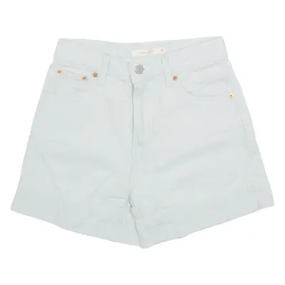 LEVI'S A-Line Mom Womens Denim Shorts Blue XXS W24