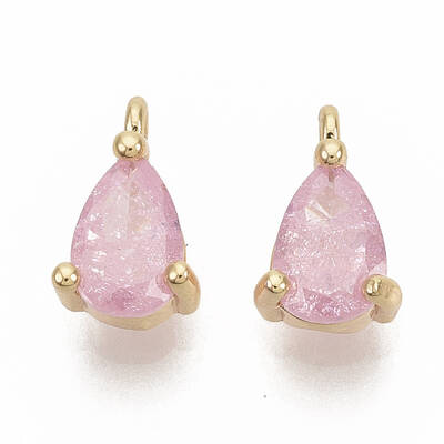 Brass Cubic Zirconia Charms