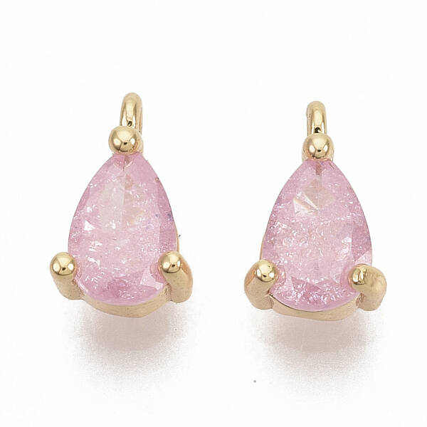 Brass Cubic Zirconia Charms