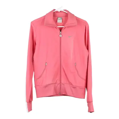 Nike Track Jacket - Large Pink Polyester