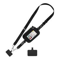 Clip and Go Strap for Phone with Wallet Crossbody, Phone Lanyard Adjustable and Detachable Wrist Strap, ID Window & Zipper Po...