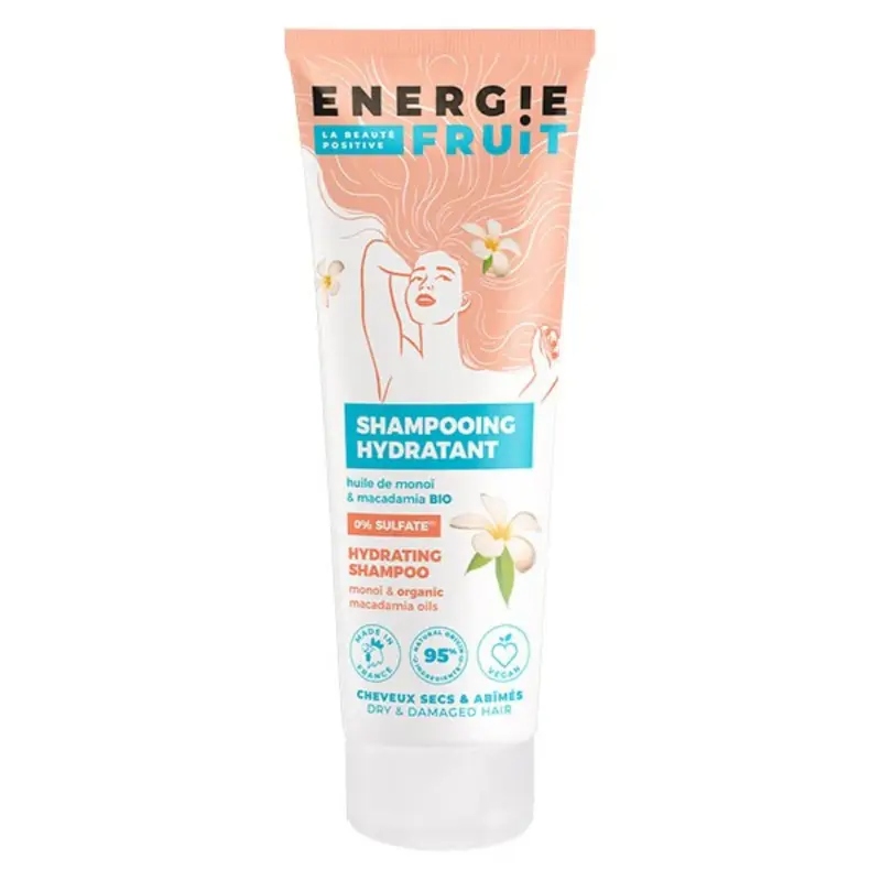 Energie Fruit Monoi Sulphate Free Shampoo & Di Oil Macadamia Organic Dry & Damaged Hair 250ml