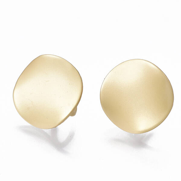 Smooth Surface Alloy Stud Earring Findings
