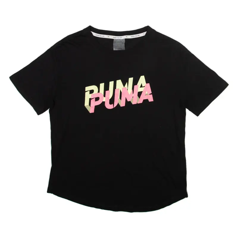 PUMA Womens T-Shirt Black XS