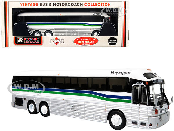 1984 Eagle Model 10 Motorcoach Bus Montreal (Canada) Voyageur Vintage Bus & Motorcoach Collection 1/87 (HO) Diecast Model by ...