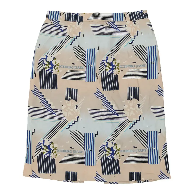 Iceberg Jeans Skirt - 30W 25L Multicoloured Cotton