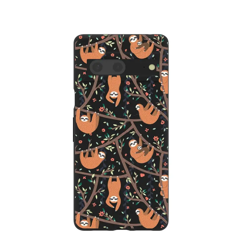 Black Jungle Sloths Google Pixel 7 Case