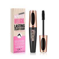 Waterproof 4D Eyelash Lengthening Mascara, 1 Count Long Lasting Quick Drying Sweat Proof Eyelash Extensions Volume Building M...
