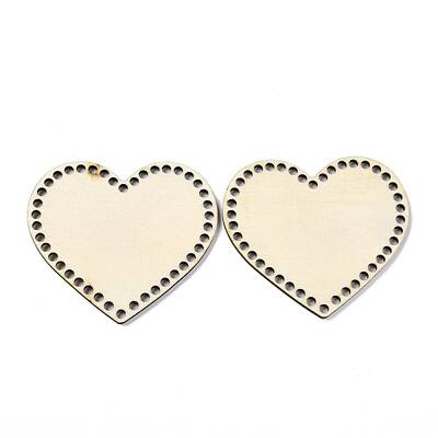 Heart Wooden Bags Bottoms
