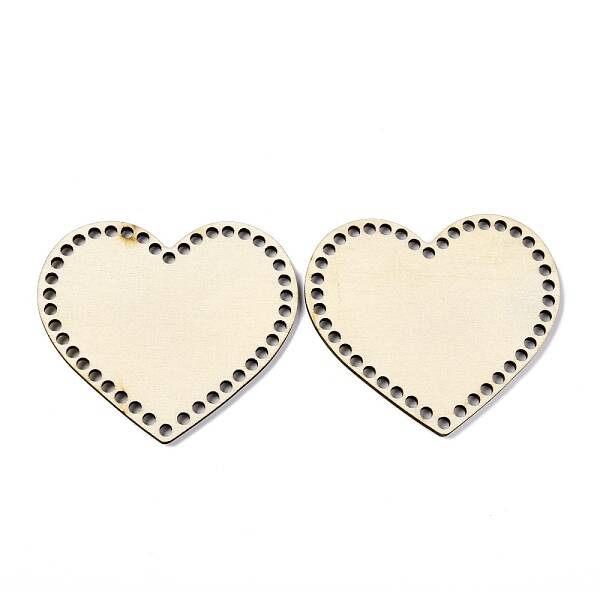 Heart Wooden Bags Bottoms