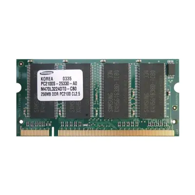 M470L322DT0-CB0 Samsung 256MB DDR-266MHz SODIMM 2Rx16 CL2.5 Memory