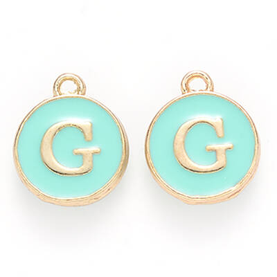 Golden Plated Alloy Enamel Charms
