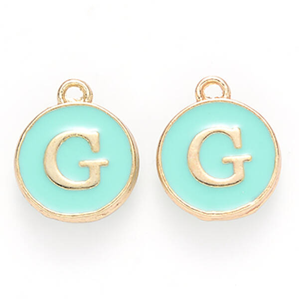 Golden Plated Alloy Enamel Charms