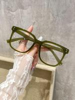 Women's Fashionable Square Frame Eyeglasses, Casual Trendy Blue Light Glasses for Everyday Use, Fashion Accessories for Outdo...