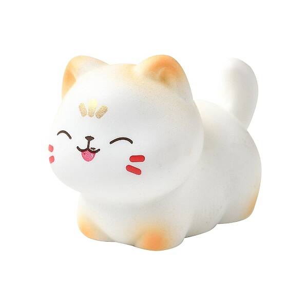Cat with Tilted Head Resin Sculpture Display Decorations