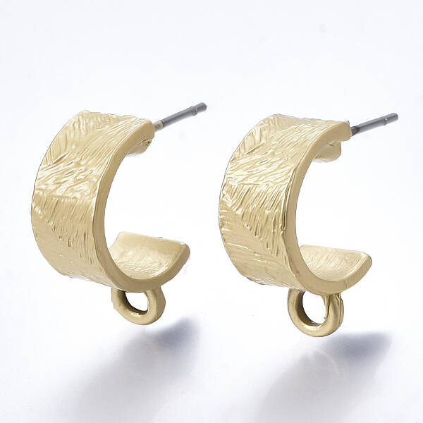 Smooth Surface Alloy Stud Earring Findings