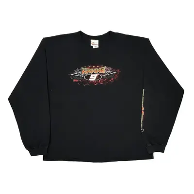 Kasey Kahne Chase Authentics Nascar Long Sleeve T-Shirt - 2XL Black Cotton