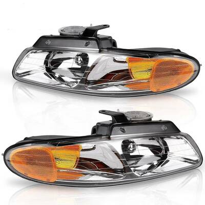 YITAMOTOR® Headlight Assembly Compatible with 1996-2000 Dodge Caravan Chrysler Town & Country Voyager Headlights Headlamps