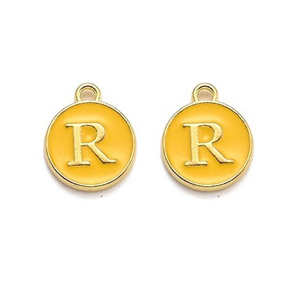 Golden Plated Alloy Enamel Charms