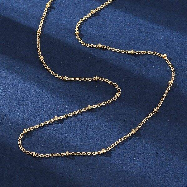 Long-Lasting Plated Brass Cable Chain Necklaces